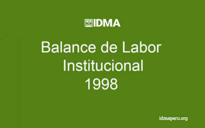 Balance de Labor Institucional 1998